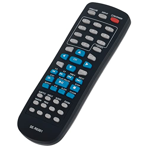 Se-R0301 Replace Remote Control Ser0301 Fit For Toshiba Dvd Player Sd-4100 Sd-4200 Sd-4200Kc Sd-4200Ku Sd-K790Ku Sd-4100Ku Sd-4300 Sd-4300Ku Sd-K780Ku Sd-K780 Sd-3300Ku Sd-4100Ku2 #TOP2