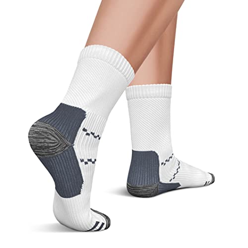 Image of Copper Compression Socks (3 Pairs), 15-20 mmhg is BEST Athletic & Medical for Men & Women, Running, Flight, Travel, Nurses - Boost Performance, Blood Circulation & Recovery