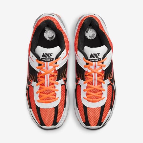 Nike Zoom Vomero 5 Mens (FB9149-800, Total Orange/White/Metallic Platinum/Black) Size 94