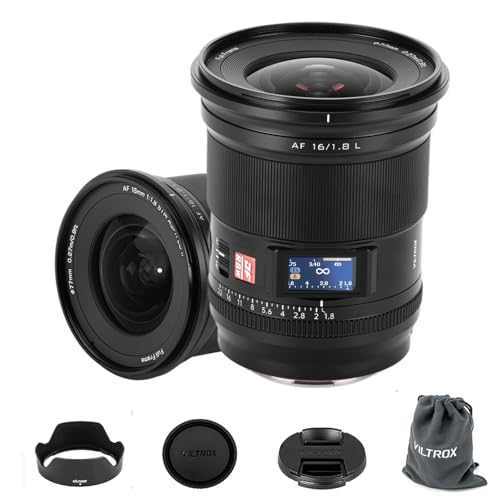 VILTROX 16mm F1.8 �t���t���[�� L�}�E���g�����Y ����a ���L�p �I�[�g�t�H�[�J�X�����Y ����LCD�X�N���[�� �p�i�\�j�b�N LUMIX S5 II S1 S9 S1R Il�A���C�J SL2�A�V�O�} FPL BF�p�i�u���b�N�j