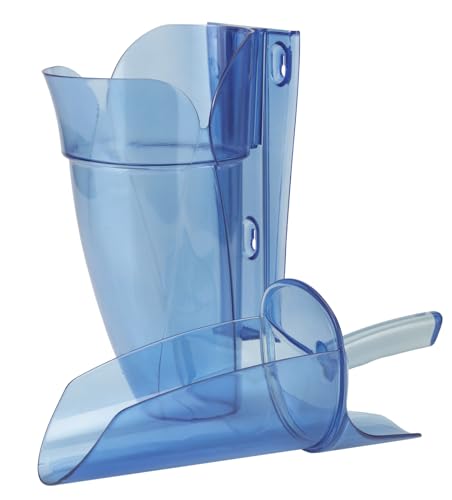 Carlisle FoodService Products SI5000 Polycarbonate Saf-T-Scoop and Guardian System, 6oz to 10oz, for Bar and Beverage Station, Blue