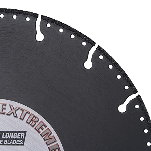 Delta Diamond Extreme 9-Inch Metal Cutting Diamond Blade, Heavy-Duty All Purpose Cut Off Wheel for Rebar, Steel, Sheet Metal, Angle Iron, Stainless Steel, & More, 7/8\"-DM-5/8\" Arbor (9\") - Thumbnail 2