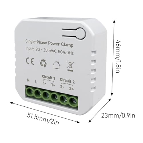 Medidor de Energia Inteligente, Monitor de Eletricidade de Monitoramento de Aplicativo de 2 Vias Com