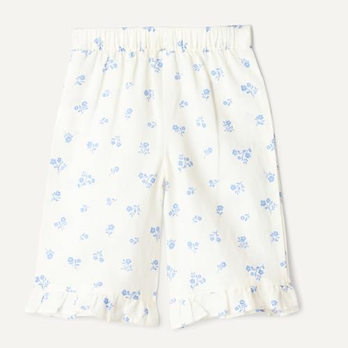 Image of Amazon Essentials x Sofia Grainge Toddlers and Baby Girls' Cotton Linen Wide Leg Pull-on Pant with Ruffles