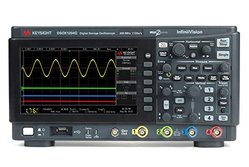 Image of KEYSIGHT DSOX1204G Oscilloscope, 70 MHz, 4 Analog Channels with Functional Generator