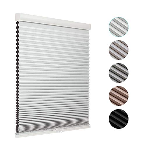 MYshade CEL24WT50C - Persianas opacas para ventanas (24 pulgadas de ancho x 50 pulgadas)