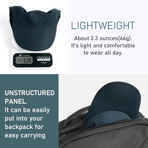 Image of Waterproof Baseball Cap for Men Women, UPF 50+ Breathable Quick-Dry Rain Hat for Running Golf Hiking