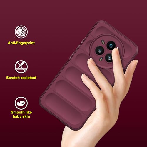 Image of amazon basics Back Case Cover for Realme 14 Pro Plus 5G | Compatible for Realme 14 Pro Plus 5G Back Case Cover | Liquid Silicon Magic with Camera Protection | Plum