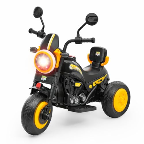 Image of PRO KIDS S500 Rechargeable Electric Kids Bike with Bluetooth, USB, AUX, Music & LED | Ride-On Bike for Boys & Girls (1.5-4 Years) | 6V Battery Powered | Foot Accelerator