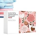 Hojas De Detergente,50 Unidades Jabón Seguro Y Suave - Hojas De Detergente Para Máquina De Lavar,Para Ropa Piel Sensitiva Hogar Viaje Residencia Apartamento Viaje De Negocios