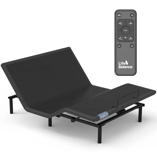 Adjustable Bed Frame King, Head & Foot Incline with Wireless Remote, Zero Gravity & Anti-Snore Modes, Adjustable Height Bed Base, Back Pain Relief, Post-Surgery Recover, Relieve Acid Reflux