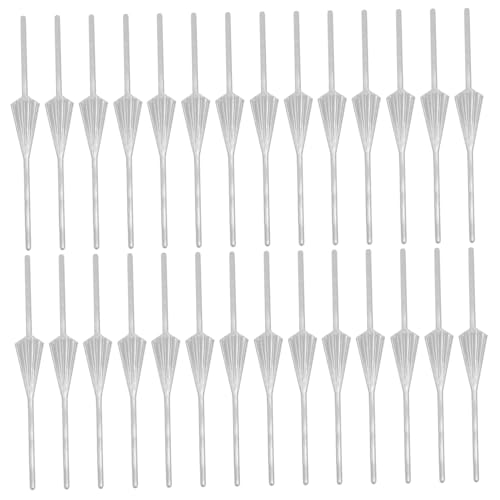 DECOMELODY Clip Connettori Accessori per Lampadari Fai da Te e Bricolage per Lampadari 140 Pezzi in Metallo Argento, Facile Installazione e Rimozione Fai da Te e Bricolage