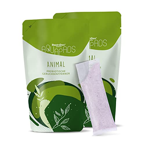 BactoDes Green Aqua Pads, Animal Geruchsentferner Geruchskiller Lufterfrischer, Pulver Tütchen zum...