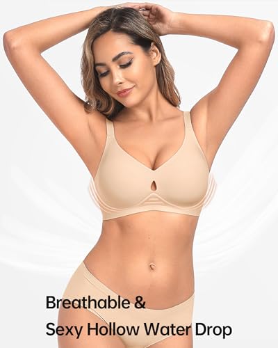 Wireless Bras for Women No Underwire Seamless Push Up Full Coverage Supportive Womens Bralettes Everyday Bra - Image 5