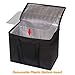 DIOMMELL XL Insulated Reusable Grocery Bags with Sturdy Zipper Reinforced Bottom & Handles, Foldable Washable Heavy Duty Cooler Totes for Hot or Cold Food Delivery, Groceries, Travel, Shopping