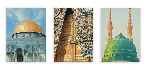 Dôme du rocher art mural musulman sur toile d'art d'intérieur premium