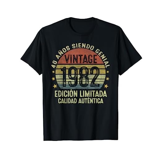 40 Años Cumpleaños Regalo Para Hombre Mujer Hecho En 1982 Camiseta