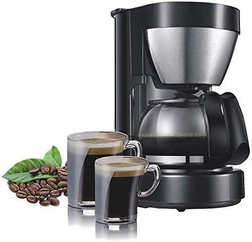 AYDQC 6 Tazas de café, cafetera programable con Jarra de Vidrio, máquina de café de Goteo de Acero Inoxidable con… - Imagen 3