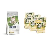 Bozita Kitten Getreidefrei Probierset mit 400g Trockenfutter + 6x370g Nassfutter im Tetra für...