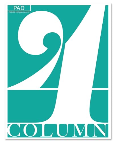 BookFactory 4 Column Columnar Pad, Wire-O, 50 Pages