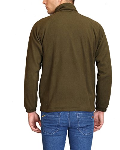 Image of Plutus Full Sleeve Men's Solid Fleece Jacket