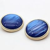 Nähknöpfe, 10 Stück, Mehrfarbig, große Metallknöpfe for Mäntel, Anzug, Ersatz, Nähen, Kleidung, Basteln, Zubehör Knöpfe für Nähen von Handarbeiten (Color : H, Size : 15mm)