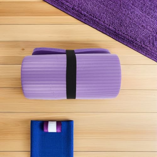 Almohadilla de soporte para yoga morada para rodillas, muñecas y espalda miniatura 6