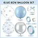 Gejoy 50 Pcs Bachelorette Party Decorations Blue White Silver Clear Balloons 12