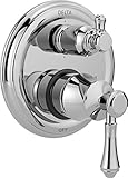 DELTA FAUCET T24997, Chrome Cassidy Traditional Monitor 14 Series Valve Trim with 6-Setting...