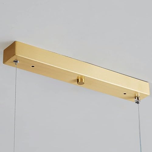Miniatura 6 de Lámparas y linternas LED, lámpara colgante de techo de aluminio dorado, lámparas de granja y linternas, lámparas colgantes para comedor, sala de