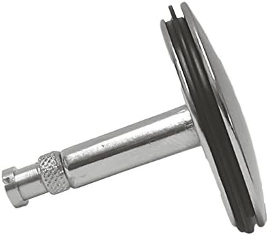 Adjustable Bath POP UP C/W Washer Waste Plug with Flat Seal in Chrome