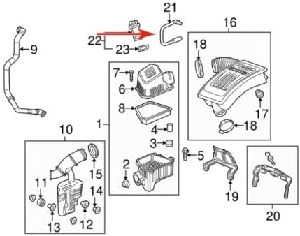 PCV Tube Crankcase Ventilation,intended for 2010-2017 Chevy Equinox Terrain