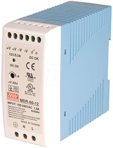 Mean Well MDR-60-12 Hutschienennetzteil 60W 12V 5,0A Schaltnetzteil slim 40m