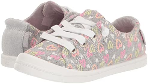 Roxy Girls Rory Slip on Sneaker Shoe, Asphalt Grey 233 Exc, 3 Big Kid | Image 6