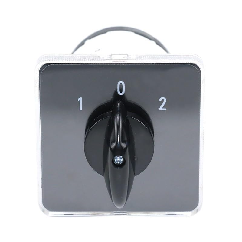Interruptor selector de leva cambio 12 tornillos, trifásico, tres posiciones, 32 A, 1-0-2, color plateado, SZL9-32/3 Controls Switches