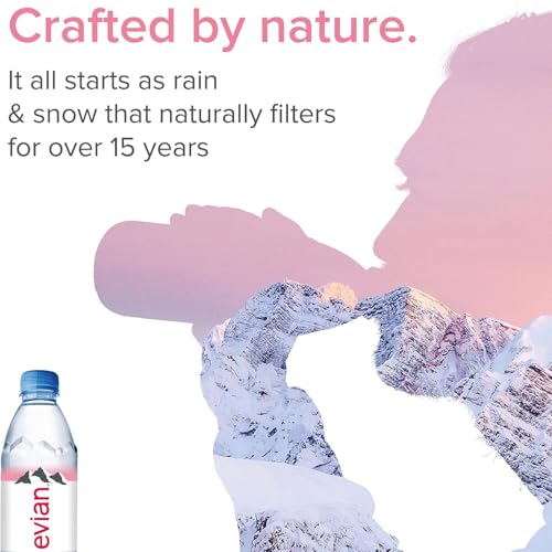 Image of Evian Eau Natural Mineral Water Bottle, 24 X 330 ml