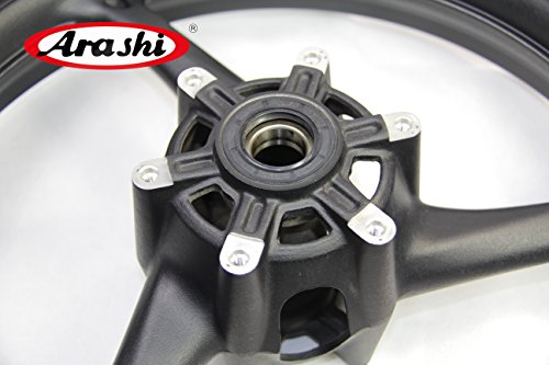 Arashi Front Wheel Rim for SUZUKI GSXR 600 750 2008-2010 / GSXR 1000 2009-2016 Motorcycle Replacement Accessories GSX-R 600 750 1000 GSX-R1000 GSXR600 GSXR750 Matte Black 2011 2012 2013 2014 2015