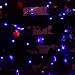 woohaha Solar String Lights Outdoor Waterproof, 72ft 200LED Updated Version 6hrs Timer Function with USB Cable Solar Powered String Lights for Patio Garden Party Pathway (Purple)