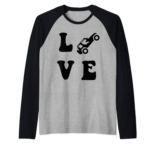 Cadeau pour les amateurs de Off Roaders, 4 x 4, chemise Go Topless Manche Raglan