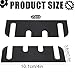 20pcs Door Hinge Shims, 10.16cm/4in PVC Hinge Shims Adjustable Spacer for Doors Filling Gaps Align for Repair Kit (Black)