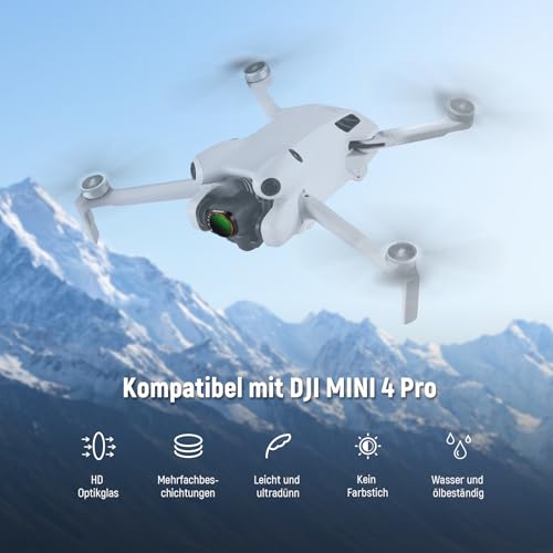 NEEWER Variables ND Filter Set, kompatibel mit DJI Mini 4 Pro, ND2-32 (1-5 Stop)+ND64-512 (6-9 Stop), Graufilter… – Ansicht 2
