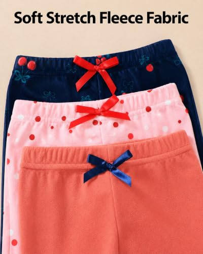 Image of Jecson Toddler Girl Leggings Baby Pants 3 Pack Stretchy Floral Clothes 1-4Y