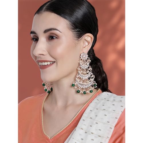 Image of Peora Traditional Indian Earrings Set Jewellery Gift for Women Girls