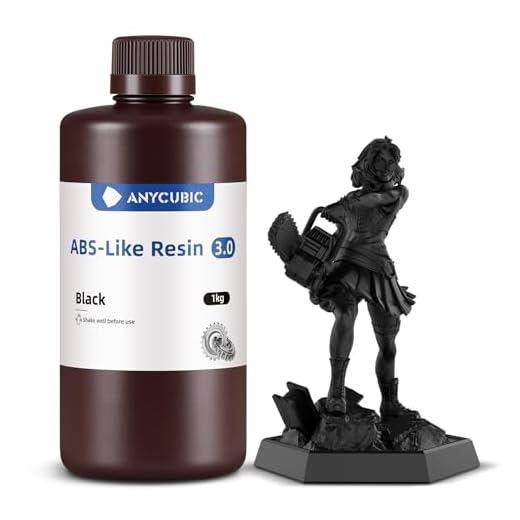 ⚡ ANYCUBIC ABS-Like Resin 3.0, Upgraded 14K 3D Printer Resin with Enhanced Strength and Toughness, High Precision, Low Odor, Wide Compatibility for All LCD Resin 3D Printers (Black, 1kg)