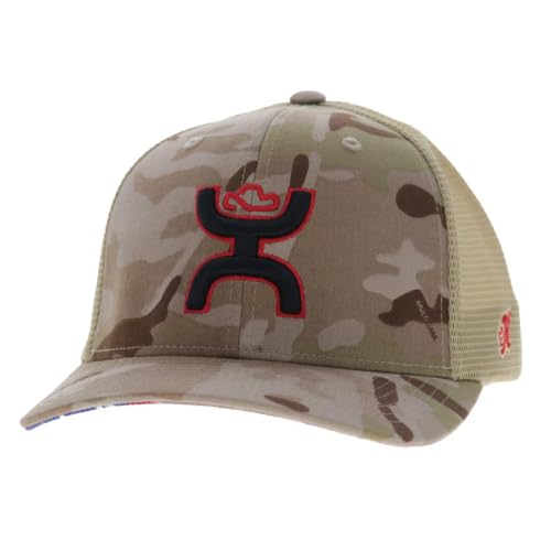 Image of HOOEY Chris Kyle Adjustable Snapback Hat - Mid Profile 6-Panel Breathable Mesh Baseball Cap, Trucker Hat for Men and Women