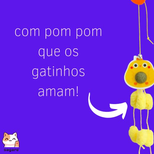 Brinquedo de Gato Interativo com Erva Catnip Pendurar Parede Elastico (Brinquedo Interativo para Gat