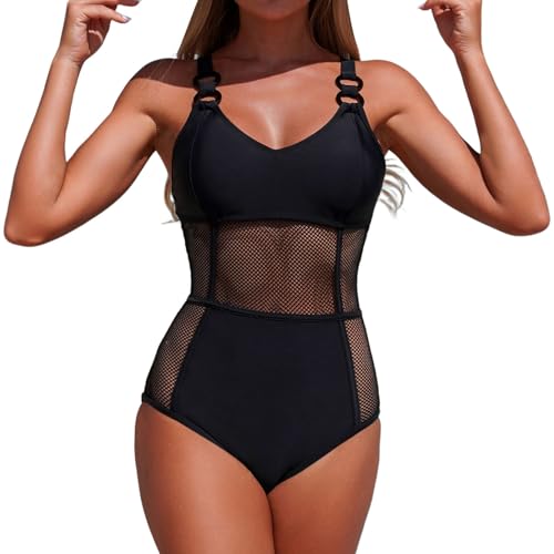 Bañadores Mujer Natacion Arena - Escote Expuesta Ropa Erupciones Playa Monokini Deep V Cremallera Swimsuit Protectores Resistente Al Cloro Bikini Recreativas Piscina Traje De Baño