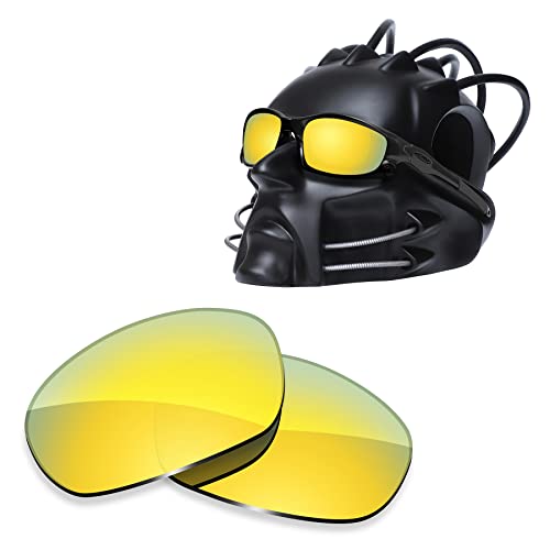 Lentes polarizadas de repuesto para Oakley Split Jacket OO9099 gafas de sol oro 24K de recambio
