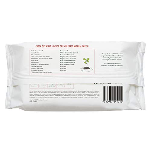 Eco by Naty Ongeparfumeerde Babydoekjes - 100% composteerbare en plantaardige doekjes, veilig voor de gevoelige babyhuid… - Afbeelding 3