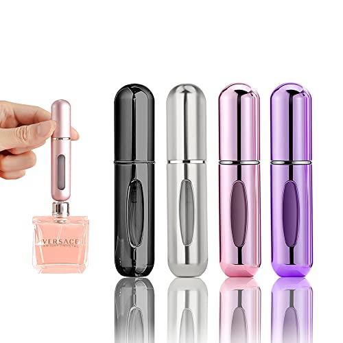 Nachfüllbarer Reiseduft-Zerstäuber Aus Aluminium (Silber) - Parfum Für Unterwegs, 5 Ml
